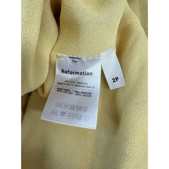 Reformation Yellow Floral Dress 2P Worn by Taylor Swift in First TikTok - Picture 8 of 8